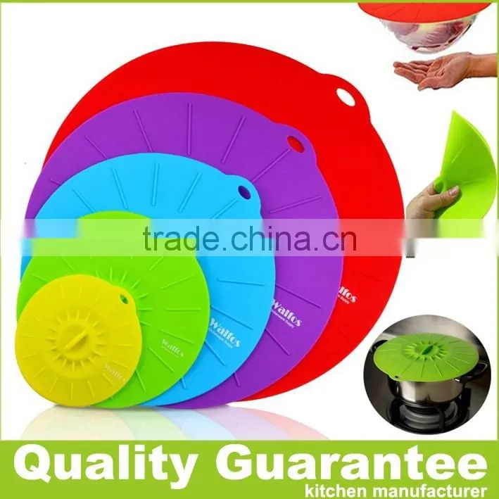 2016 new food grade silicone lid-cooking pot lid-Microwave pan bowl lids Cover-Silicone Suction Lids