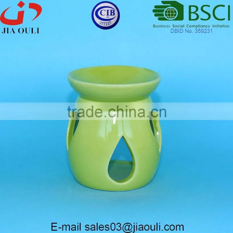 BSCI Audit factory cheap oil burner Ceramic Tea light oil warmers