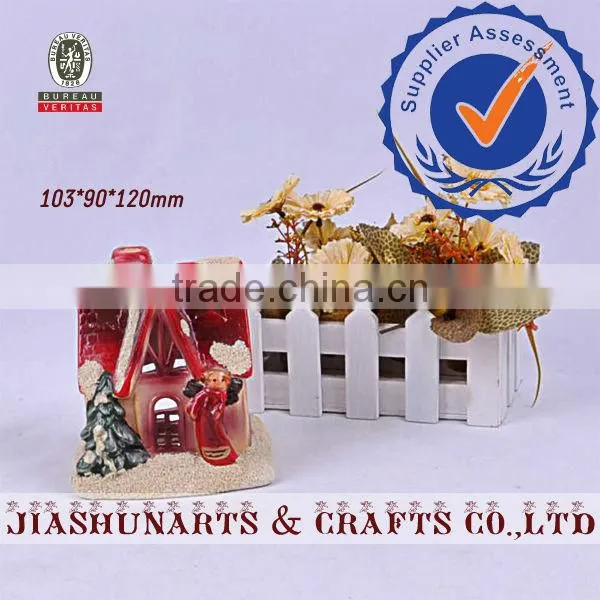 Handmade Christmas House Ceramic Essential Oils Candlestick Ornaments