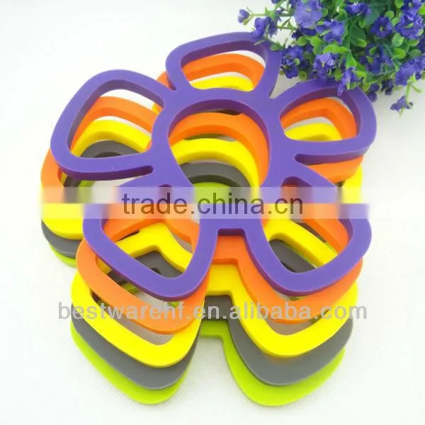 non-stick sunflower silicone hot pot mats