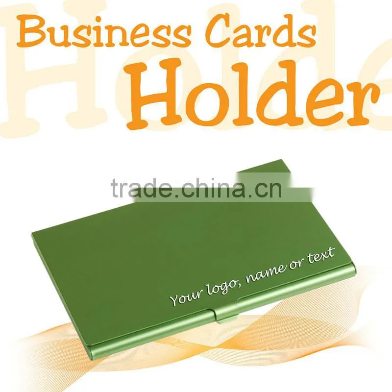 Hot Metal Business Card Holder Credit Slim Snap Shut Pocket Wallet