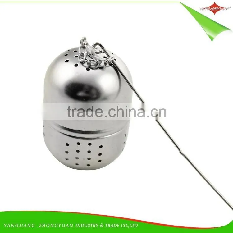 ZY-S3013 Fine mesh stainless steel tea stick infuser with hook
