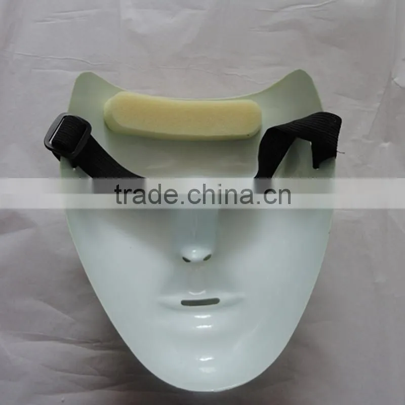 PVC Plastic Jabbawockeez Hiphop White Dance Face Mask for Dance False Face Mask