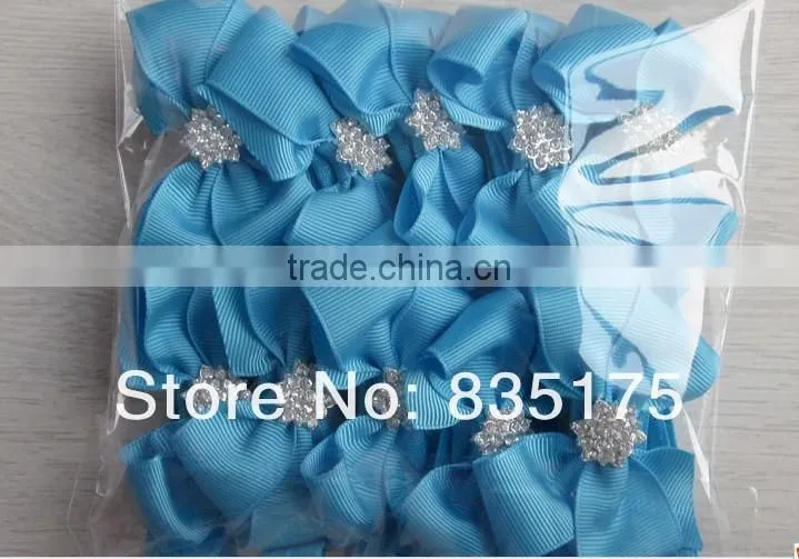 CF 0571 Small chic shabby fabric hair bow for girls baby