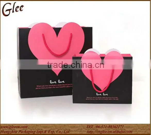 Hot sale printing paper packing bag for shopping
