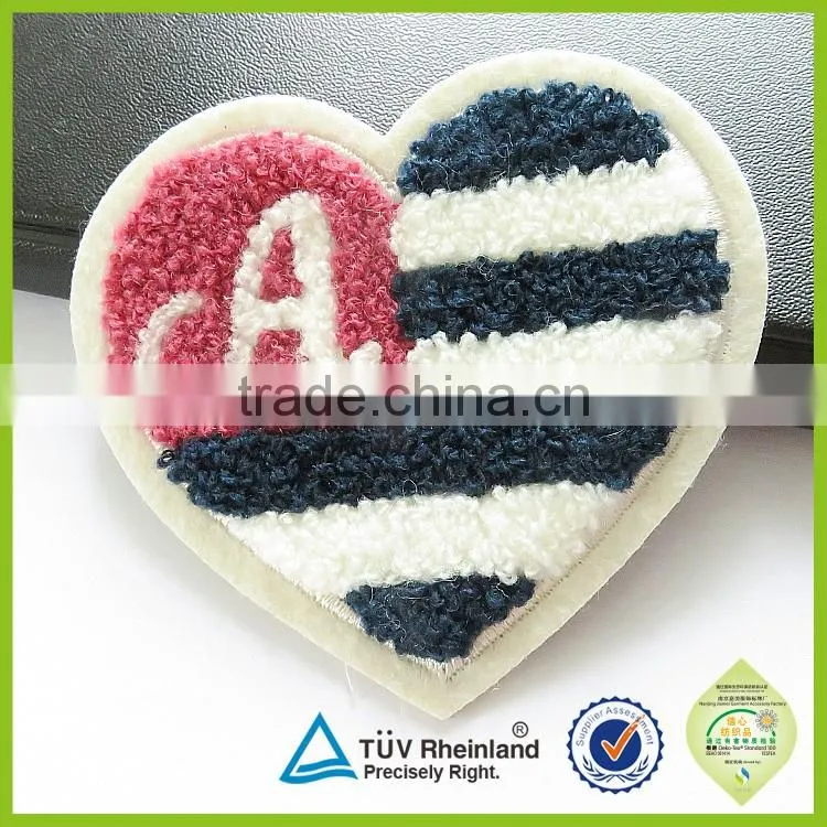 OEM cartoon iron on towel embroidery patch