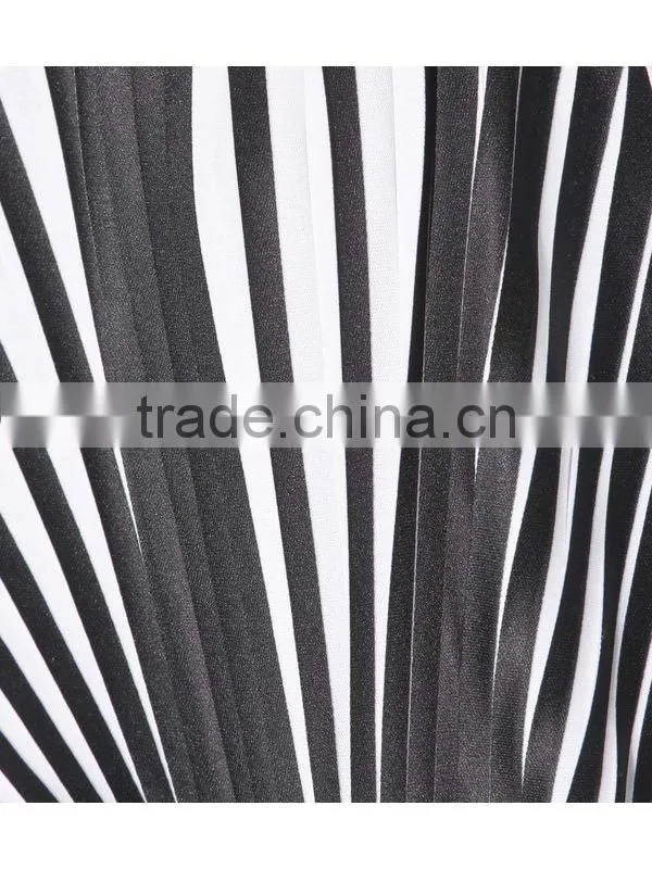 2016 women chiffon dress, floral sublimation prints pleated dress