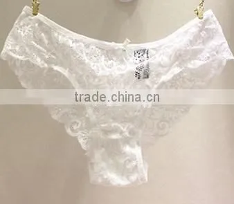 sexy transparent ladies underwear cotton lace panties/women in transparent underwear