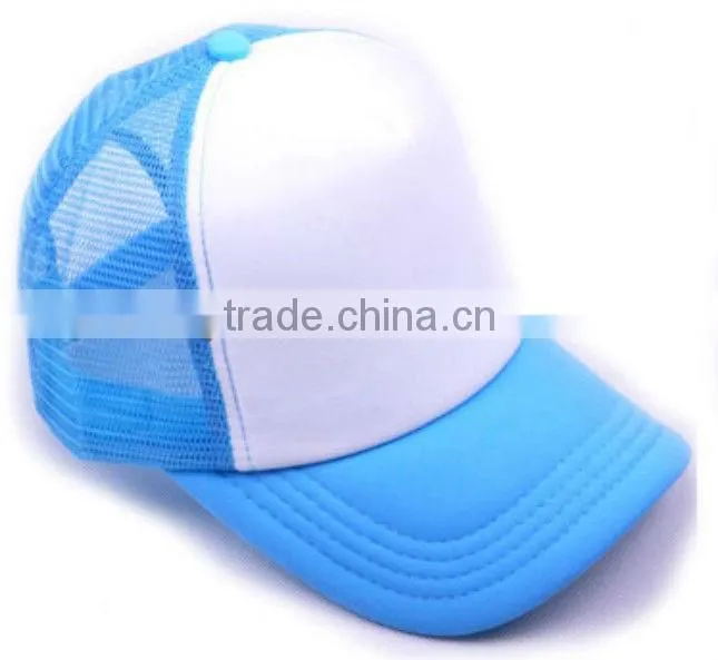 2013 summer best selling mesh foam promotional trucker cap and hat plain trucker cap and hat