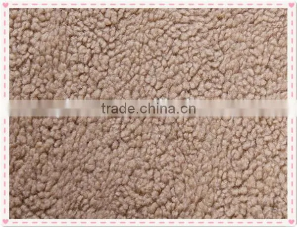 100 polyester berber fleece textile fabric,thick polyester berber fleece