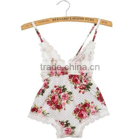Summer Newborn baby Clothes Floral Romper Wholesale Cheap Girls newborn Rompers.
