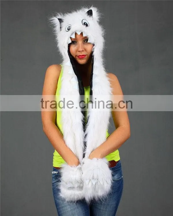 Fashion classical soft real animal mink fur hood hats