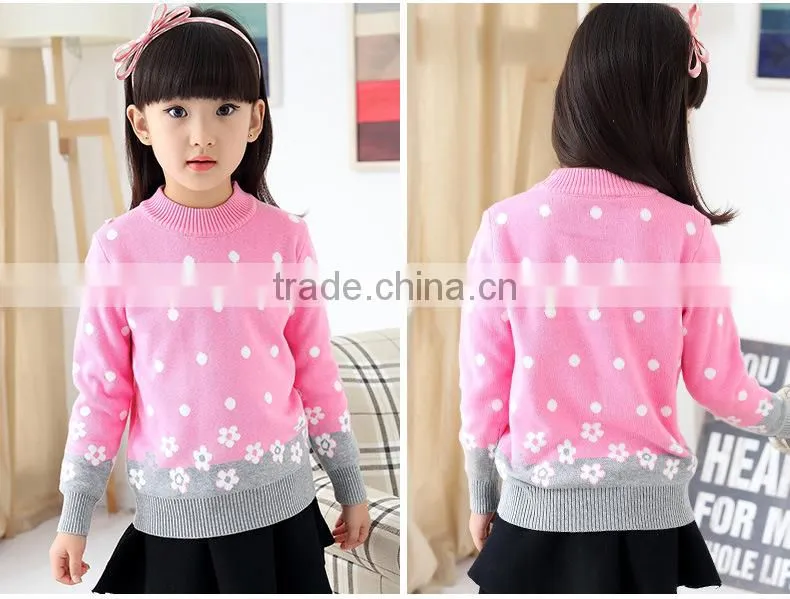 2016 latest design children's sweater hand made wool sweaters for children