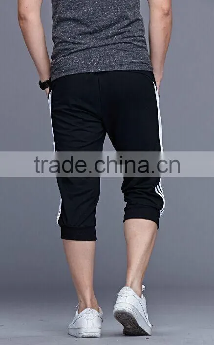 custom made cheap designer mans capri training pants men running sport pants