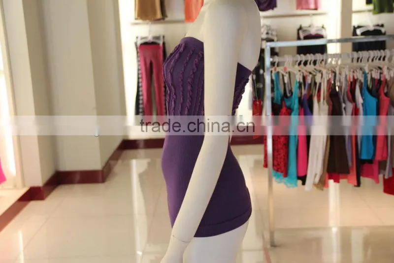 Lady Seamless Strapless Sexy Tube Tank Top Manufacturer