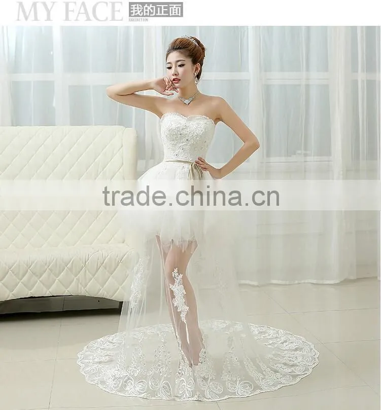 Sexy see through lace girls evening dress