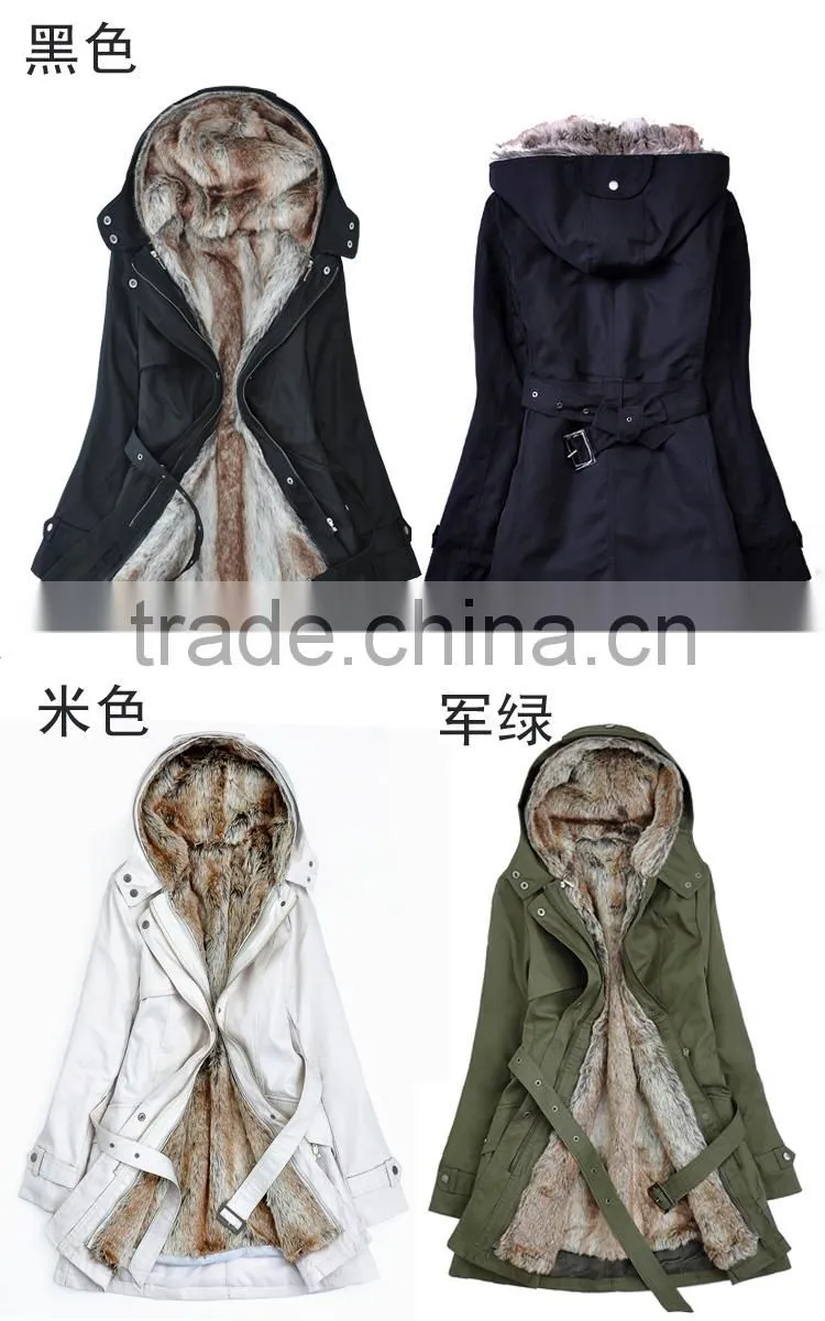 Women's Double Breasted Cinch Trench Coat