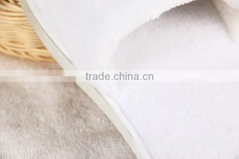 Customized Logo Close Toe Coral Velvet Hotel Slipper