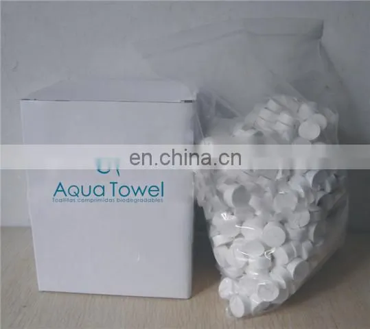 Eco-friendly mini magic compressed facial tablet tissue for face cleaning