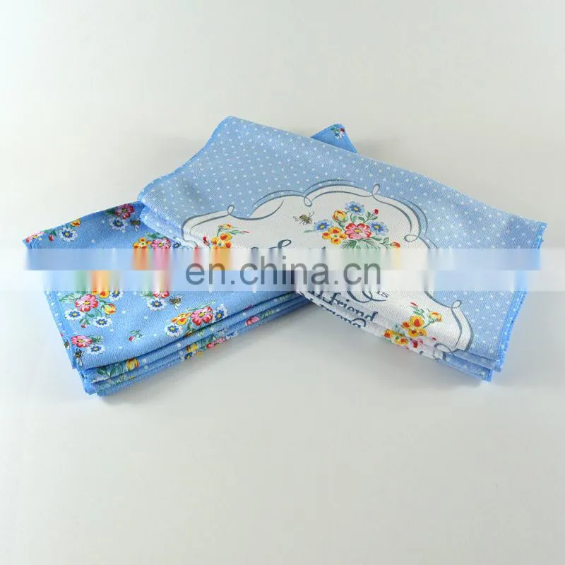 2sides custom printed microfiber cleaning tea towel for Advertisement and Gift