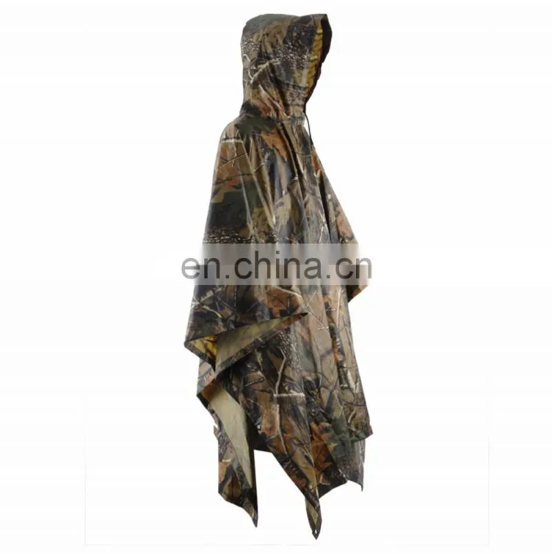 Breathable Camo Poncho Hunting Rain Wear