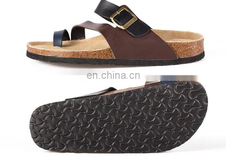 Wholesales men beach slipper mayari black birko-flor slippers