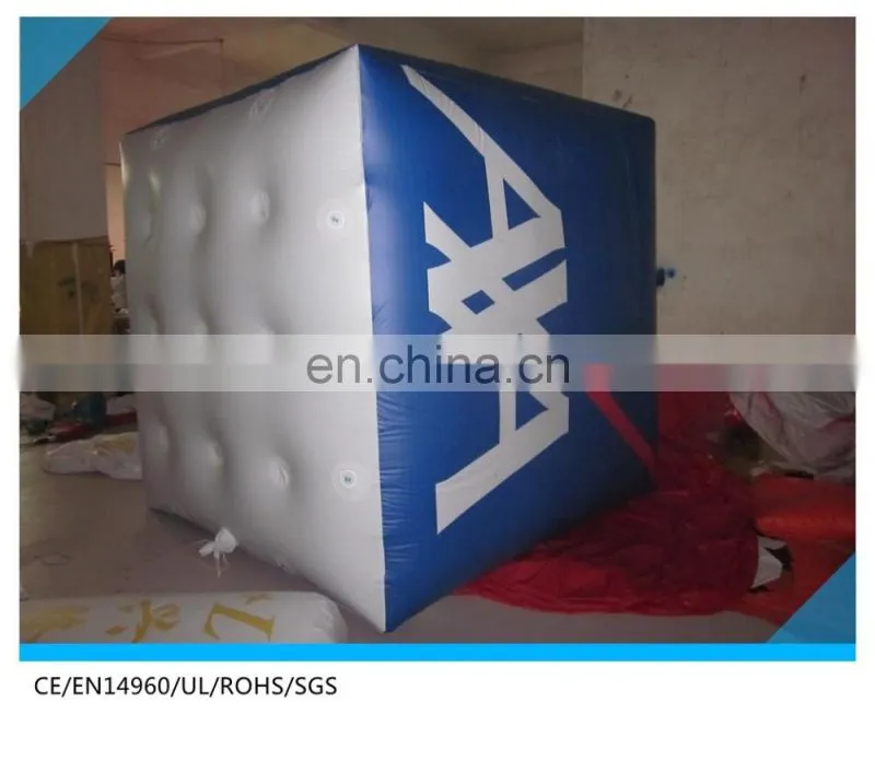 cheap price inflatable cube helium balloon float on the sky