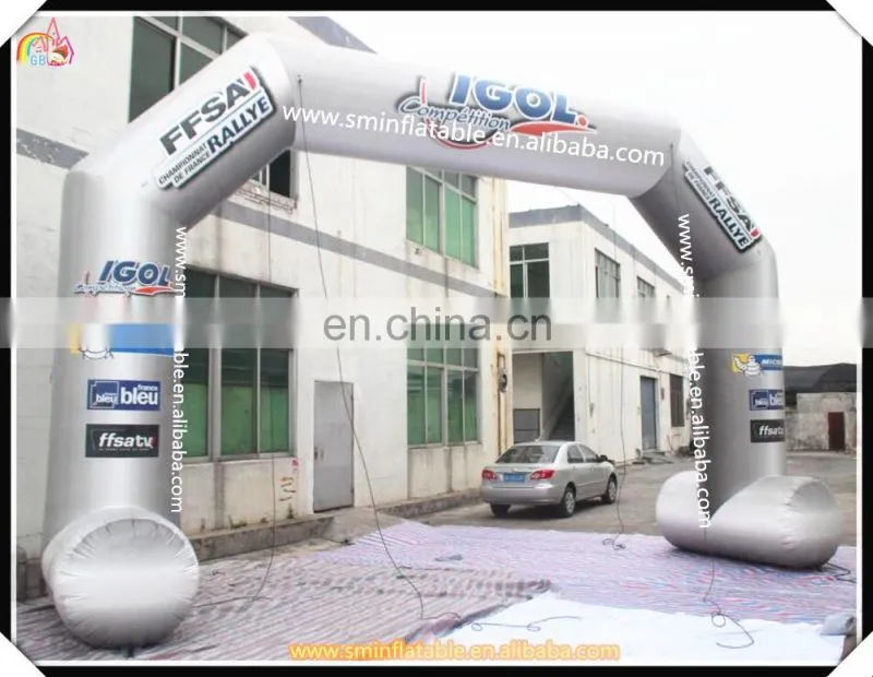 Green Colors Durable Inflatable Marathon Race Finish Line Arch Inflatable Archway For Sale