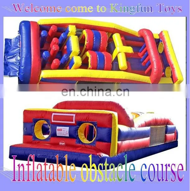 Giant train inflatable obstacle course for kdis/adult