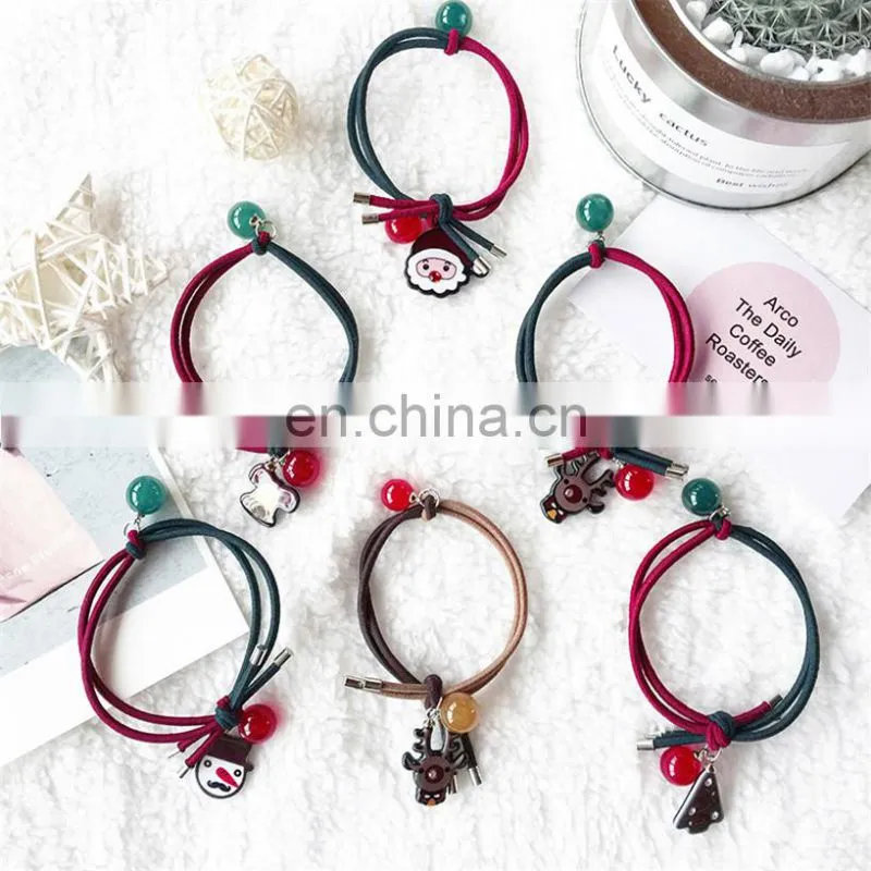 Hot selling fashion ladies chirstmas hair rope