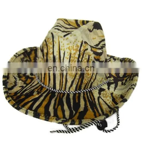 MCH-2094 Party Carnival cheap adult stripes floppy hat wide brim fedora hat