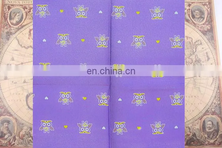 Owl pattern hot sale 100% Cotton Wrapping Cloth Furoshiki