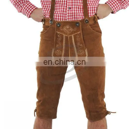 Leather shorts Authentic German Bavarian Oktoberfest Trachten Short Kurze (Bavaria Clothing)