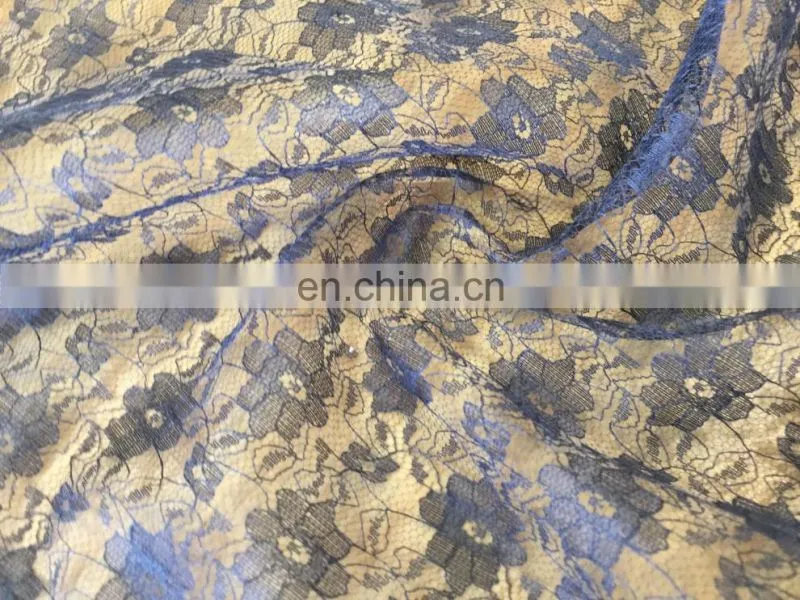 shaoxing AL8068 JC polyester high quality custome polyester lace fabric for lady dress