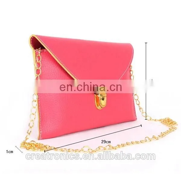 CR USA market expert trendy small summer beige latch envelope bag retro chain single shoulder bag design clutch