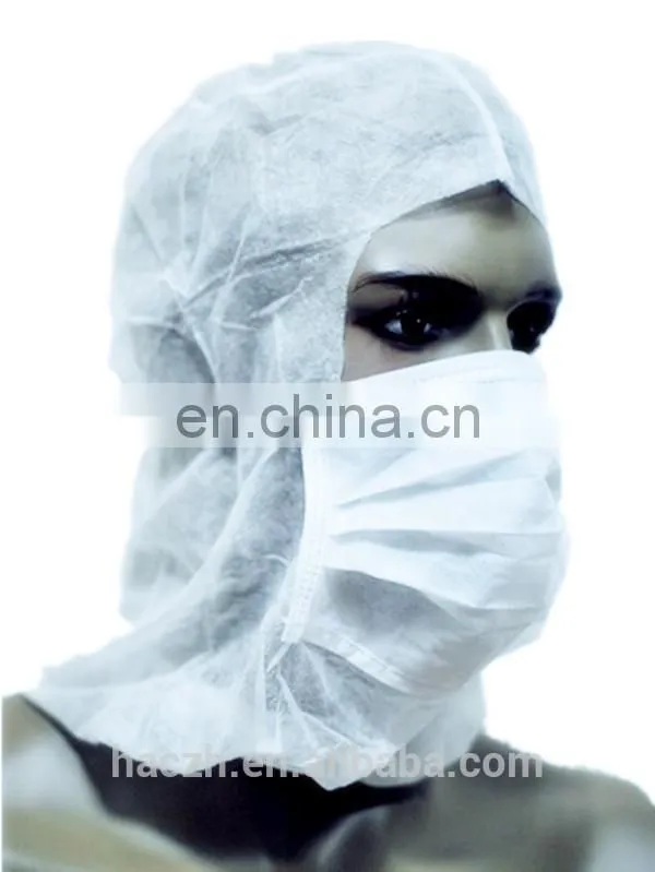 ebola virus hood, bacteria resistance cap with face cover