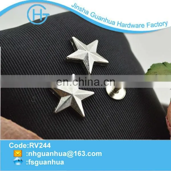 Garment five-pointed star rivet snap fasteners belt rivets