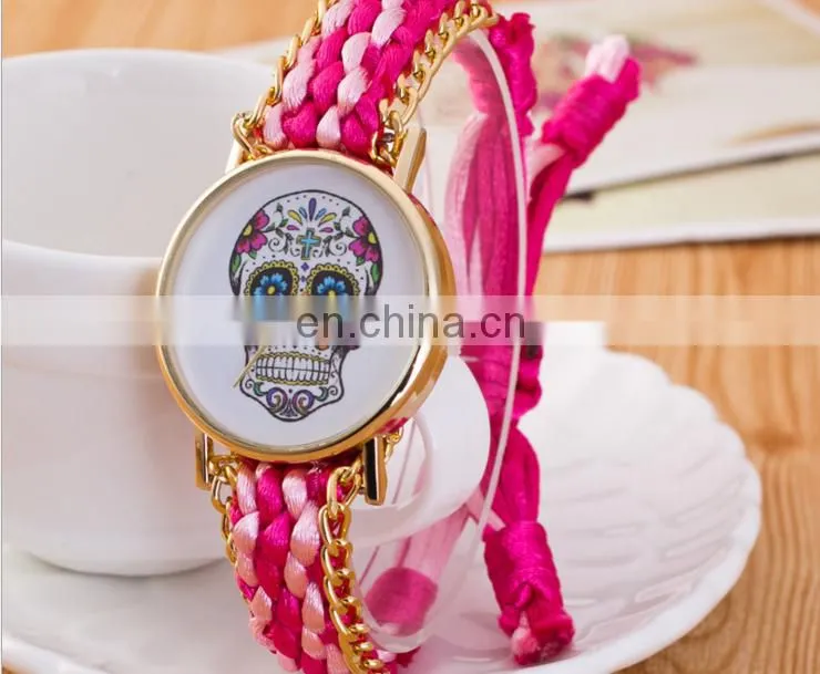 hot selling butterfly wrap leather Bracelet watch with crystals quartz watch crystal leather wrap bracelets gifts for her