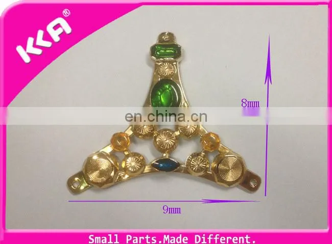 Latest design plastic woman shoes buckle decration
