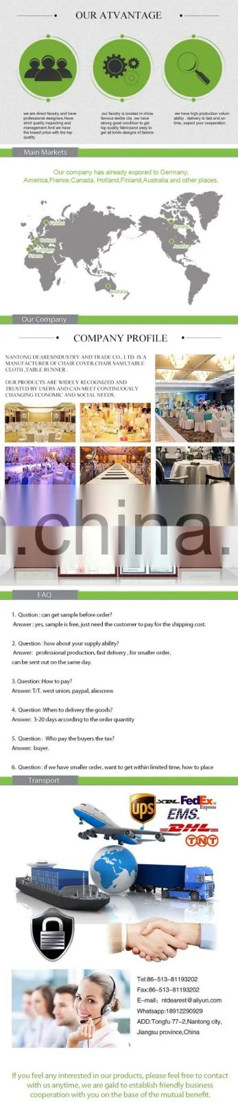 factory price cotton and linen table runner for christmas decoration