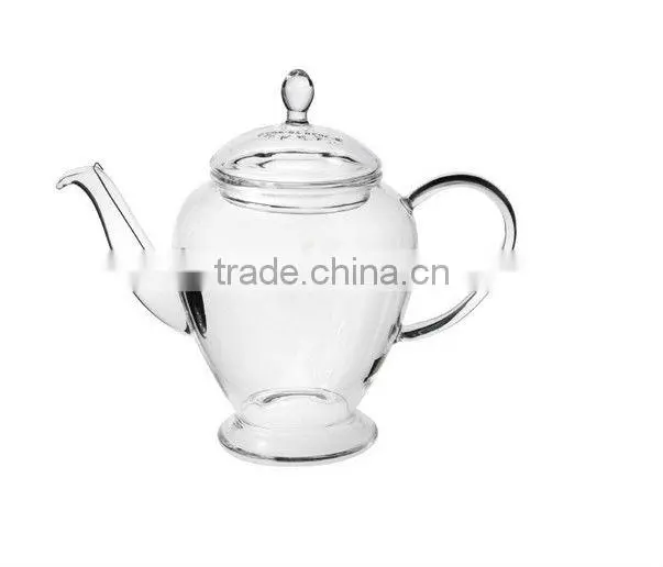 handmade 450ml glass teapot for blooming tea
