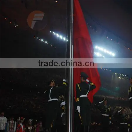 Stainless Steel Electrical Operated Wind-driving Flagpoles