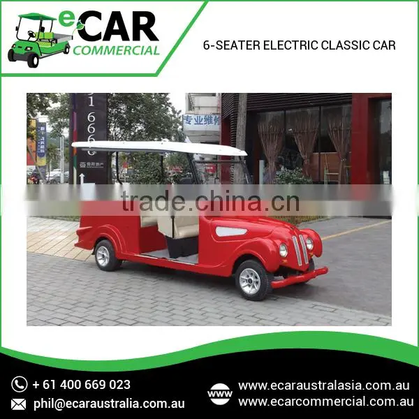 Electric Classic Luxurious Red Four Wheel Car at Best Price