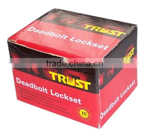 7312SS:Double Brass Cylinder Deadbolt Door Lock