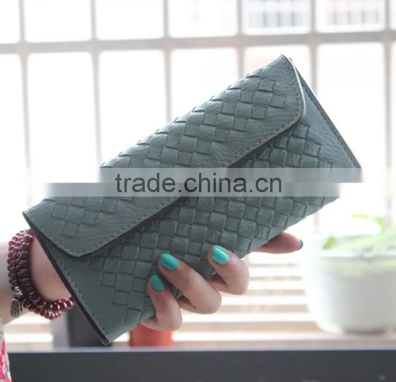 Hot Sale Women Wallets Fashion PU Leather Short Phone Wallet 10 Colors Purse