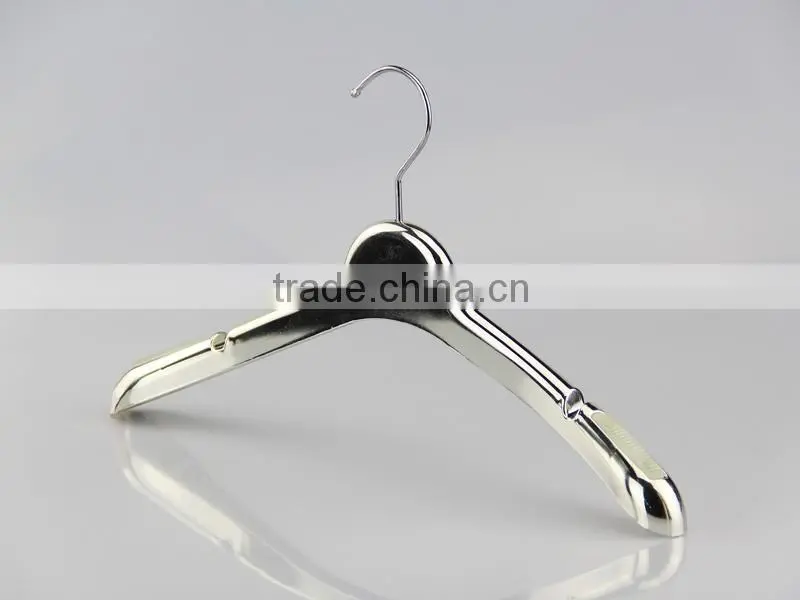wholesale electronic plated hanger with antislip notch for clothes