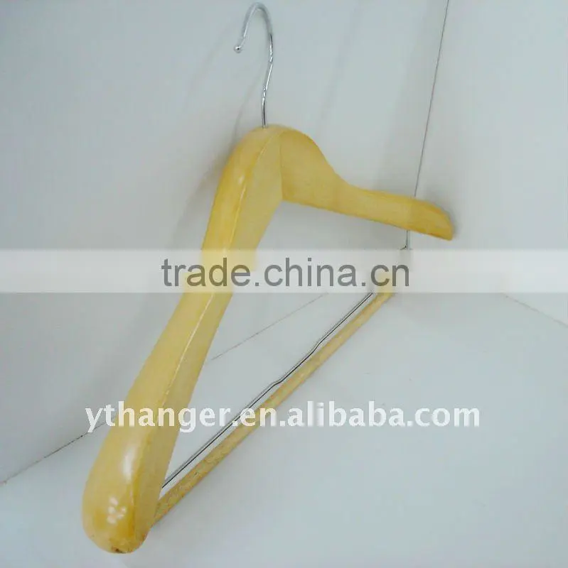 WA70 burly wood suit hanger for garment shop