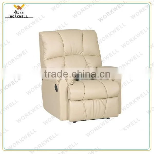 WorkWell most popular pu leather luxury recliner sofa Kw-Fu28