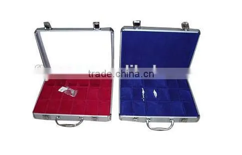 practical and durable aluminum frame display watch case watch display case 30 with code lock