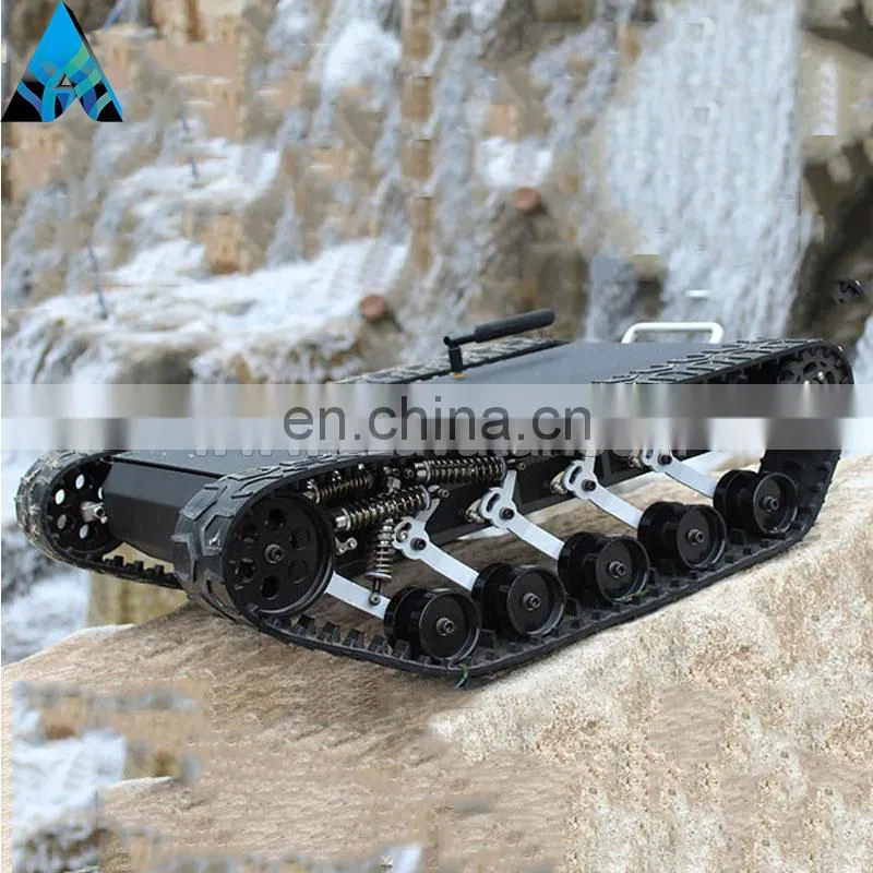 High quality AVT-6T small rubber crawler robot chassis commercial robot inspection robot with excellent stable working